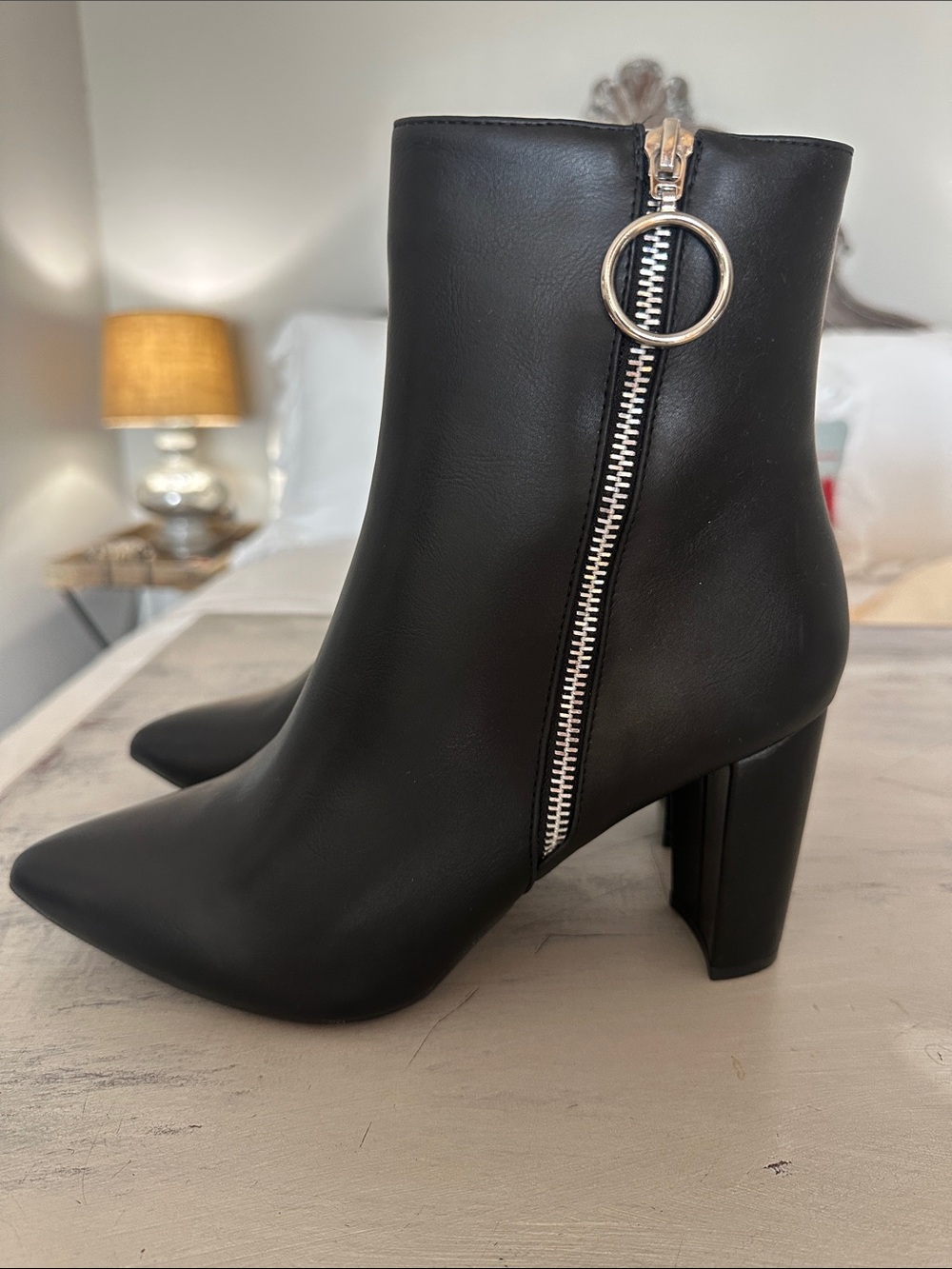 DREAM PAIRS Sianna Chunky High Heel Ankle Booties - Picture 10 of 13